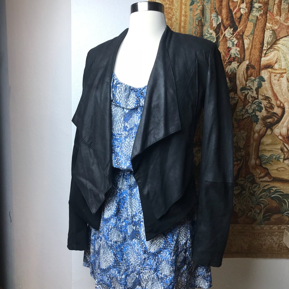 Neumann Marcus Black Crip Jacket - image 3